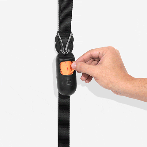 Black | Poop Bag Dispenser With Compostable Bags